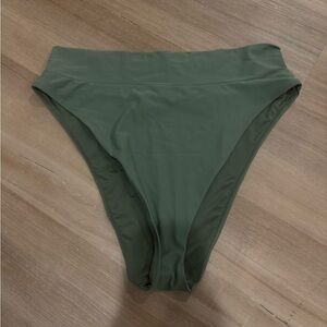 Aerie Olive Bikini Bottom high waisted